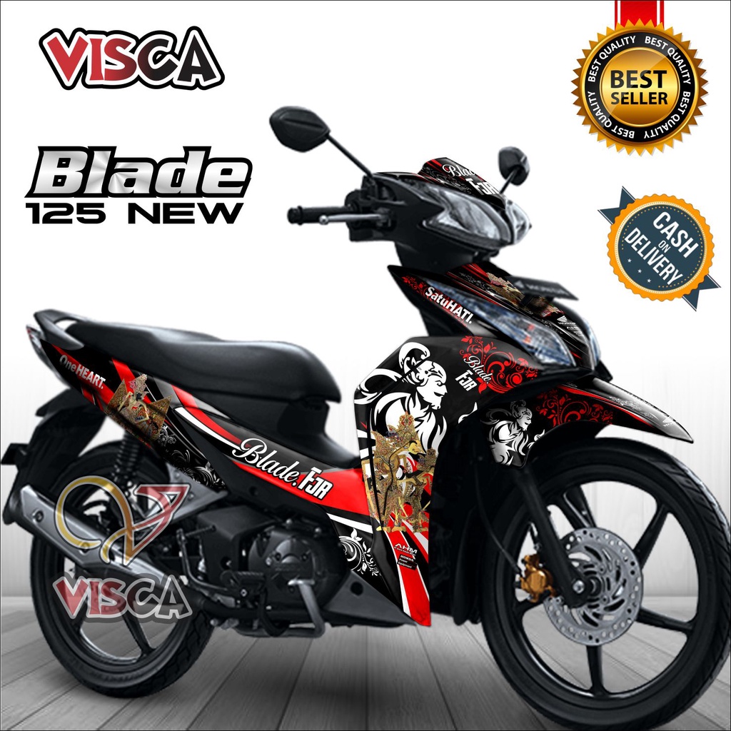 Decal Blade 125 New Stiker Blade 125 Variasi Full Body striping blade 125 variasi Stiker Motor Blade