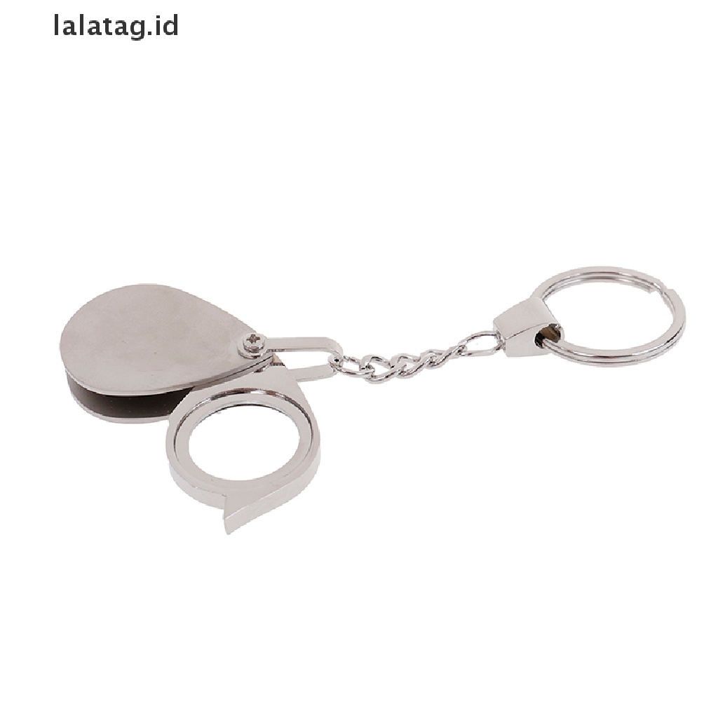 [lalatag] Loupe Saku Lipat 10x magnifier loupe Lensa Kaca Pembesar Dengan Gantungan Kunci [ID]