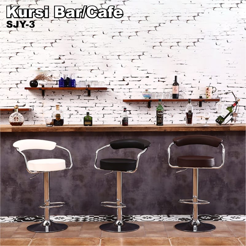 Sutera99 kursi hidrolik persegi bar chair cafe kitchenset minimalis barstool SJY-2/6/8