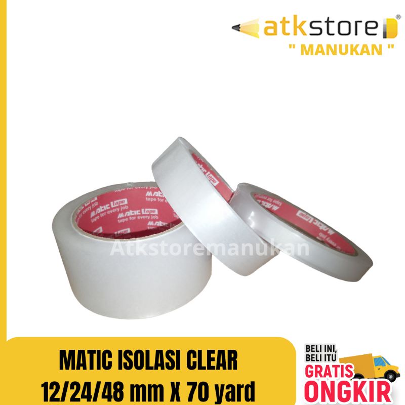 

LAKBAN BENING || MATIC ISOLASI CLEAR KECIL SEDANG BESAR