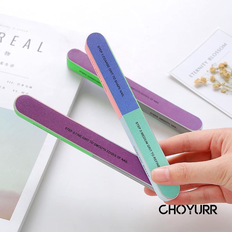 【COD】7 Steps Nail Art Amplas Kuku Alat Penghalus Kuku Amplas Kikir Nail Art Manicure Pedicure Perawatan Pengkilap-CH