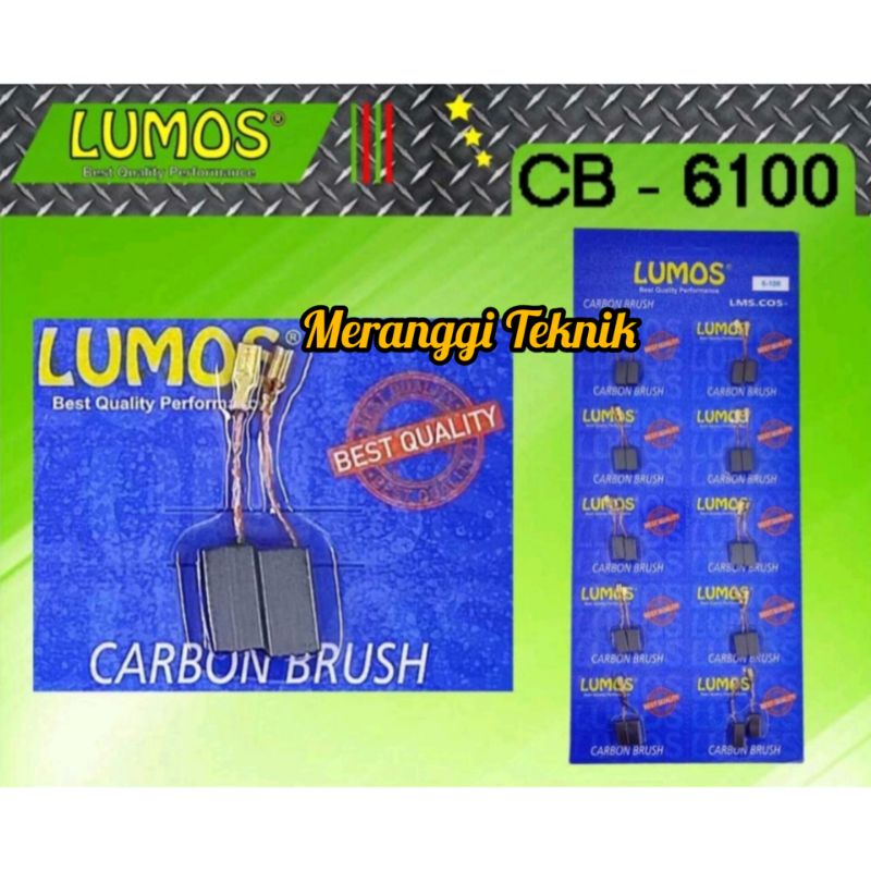 id1647 Carbon brush bostel boustel arang spul CB6100 CB 6100 6-100 gws060