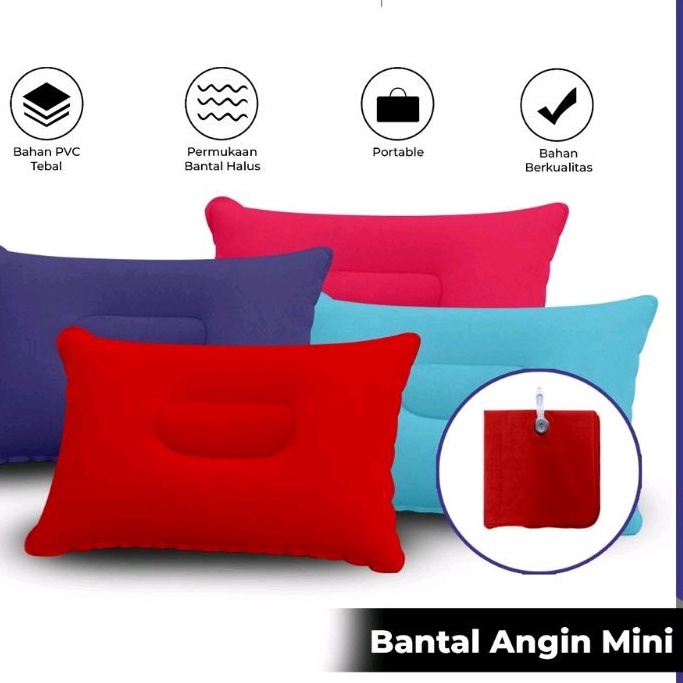 BANTAL TIUP TRAVELING / BANTAL ANGIN CAMPING / BANTAL TIUP MULTIFUNGSI