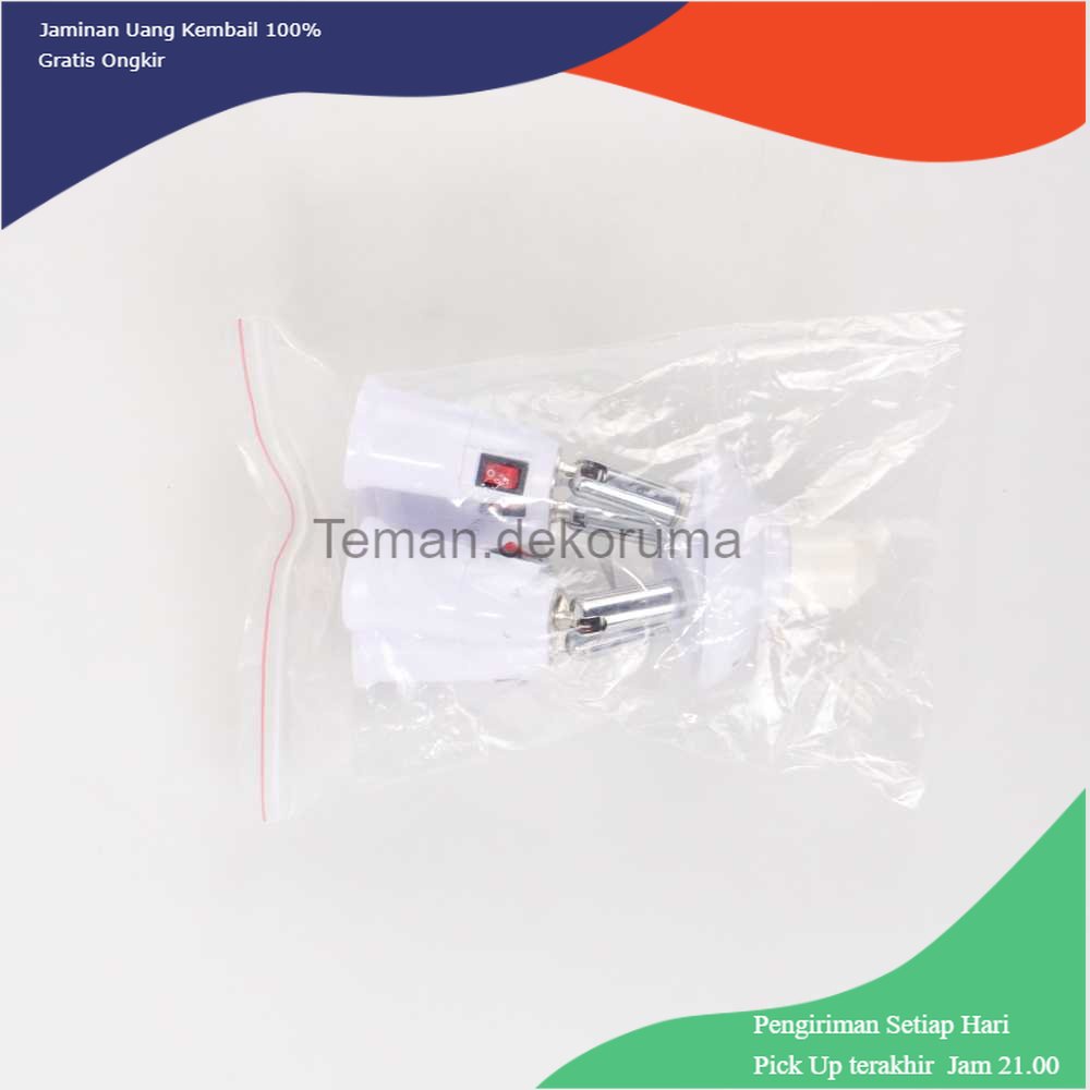 TD - LMP ASMTLED Fitting Lampu Bohlam Studio LED Cabang 4 with Switch E27 - E344