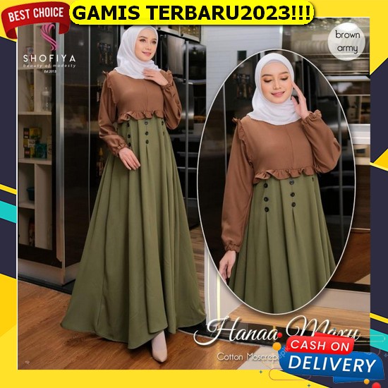 Gamis Terbaru 2023 Uragiri Baju Gamis Remaja Kekinian Baju Lebaran Wanita 2023 Baju Muslim Wanita Ga
