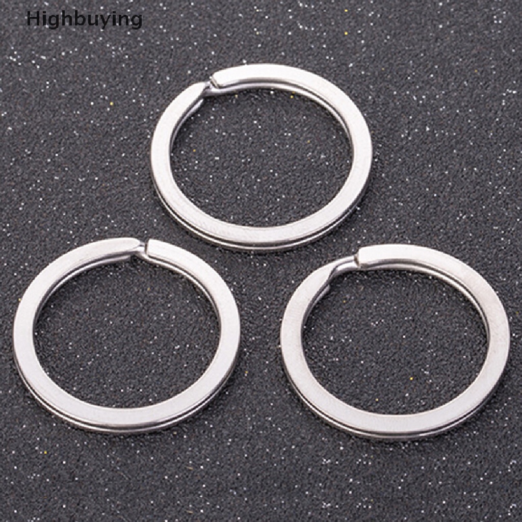 Hbid 30PCS Dipoles Perak Split Ring Keyrings Gantungan Kunci Hoop Loop Key Holder DIY Glory