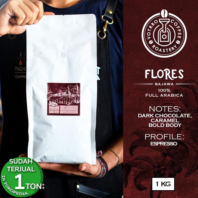 

Biji Kopi 100% Full Arabica FLORES BAJAWA Roasted Commercial- ESPRESSO