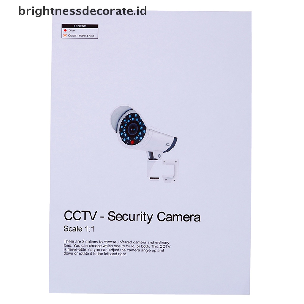 [Keladilan] 1:1model Kertas Tiruan Keamanan Dummy Kamera Pengintai Security Model Puzzle [ID]