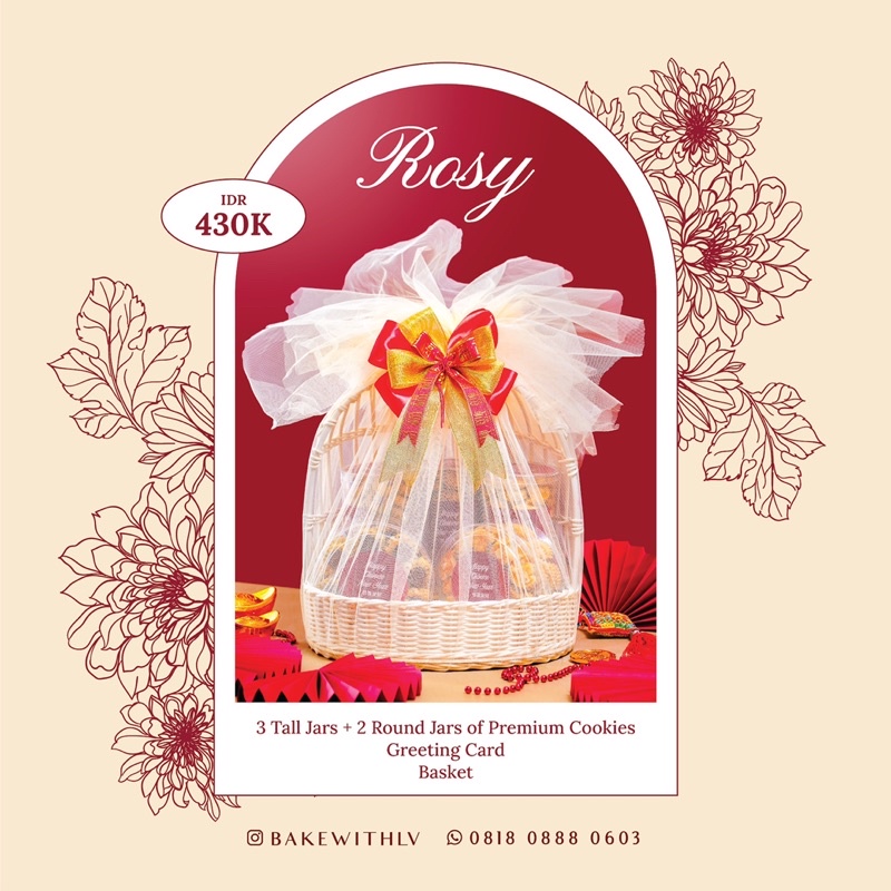 

HAMPERS CNY/IMLEK KUE KERING PREMIUM - Rosy