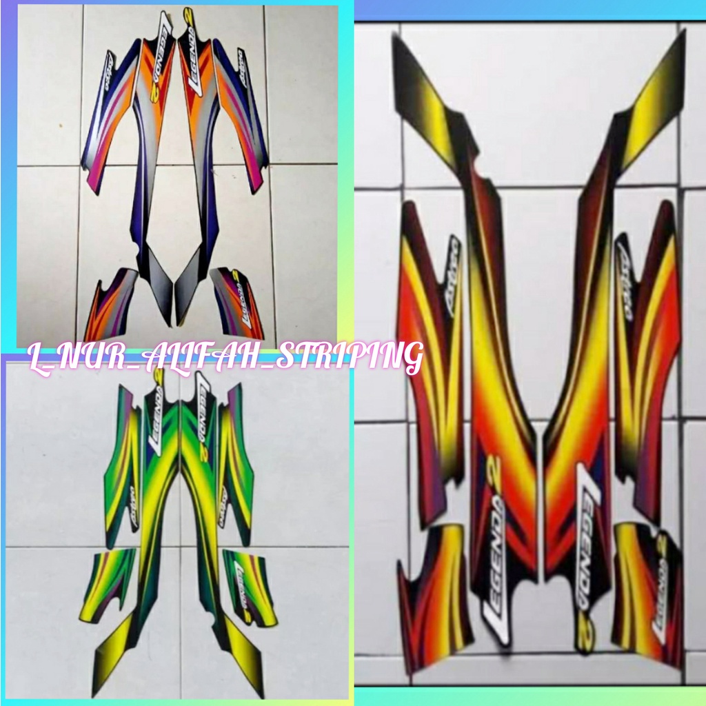 STICKER    BODY MOTOR HONDA ASTREA LEGENDA 2 ORIGINAL FULLSET