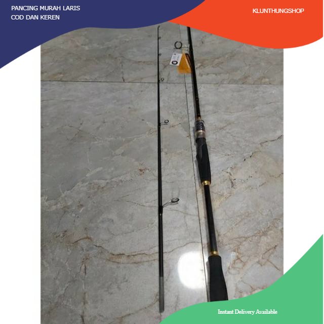 KLUNTHUNGSHOP Joran pancing carbon sambung 2 daido pandora japstyle ring fuji murah laris Semarang