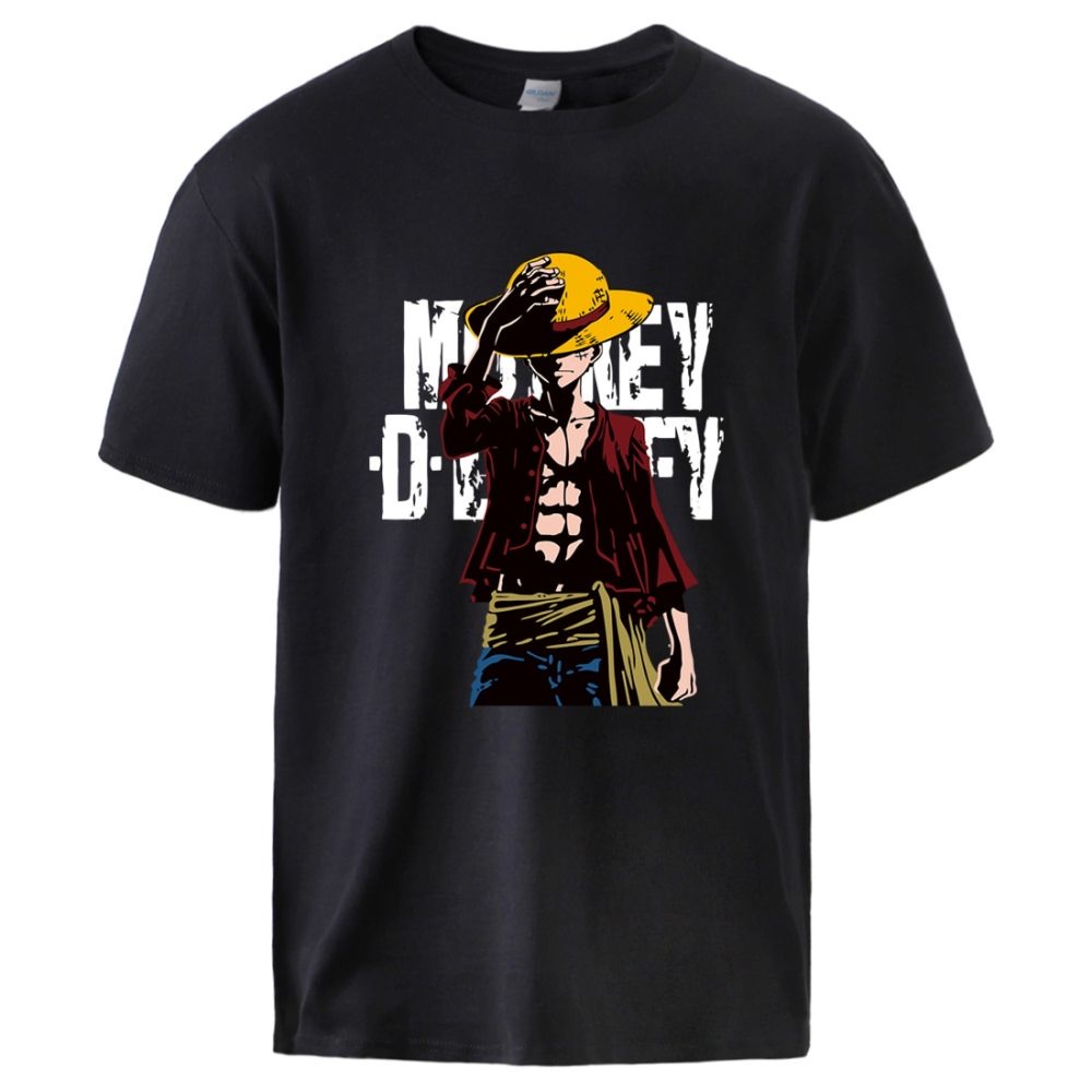 Kaos Katun Combed Luffy The Monkey Master II Kaos Distro II Kaos Lengan Pendek Luffy The Monkey Master ANIME II M-XL ( Pria &amp; Wanita )