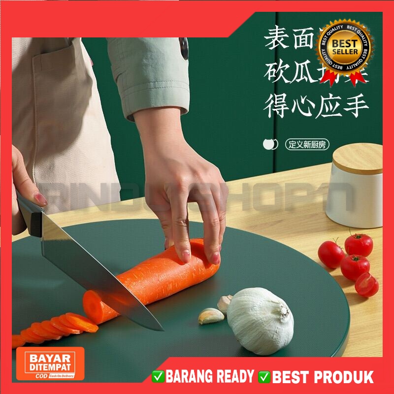 [RS] TALENAN DAPUR ANTI JAMUR BULAT CUTTING BOARD VIRAL SERBAGUNA