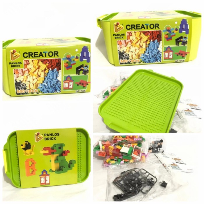 Brick Mainan Anak Brick Lego Building Kit Panlos Brick Designer