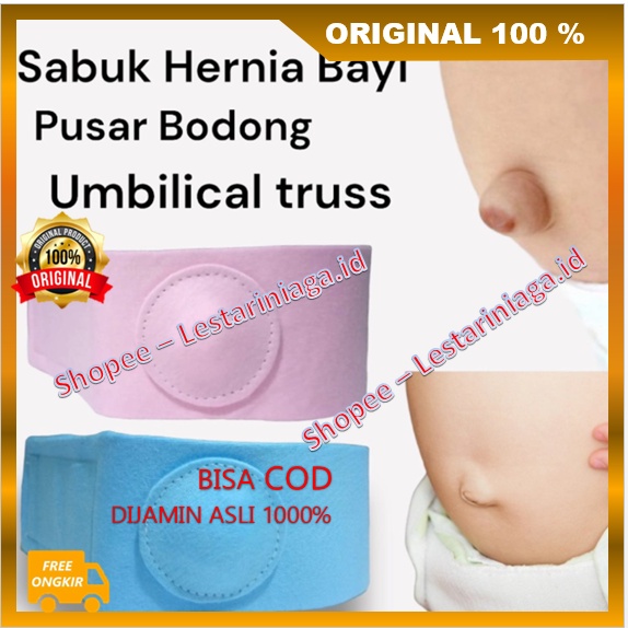Sabuk Hernia Bayi Pusar Bodong Umbilical Truss Terapi Hernia Pusar Bodong ORIGINAL