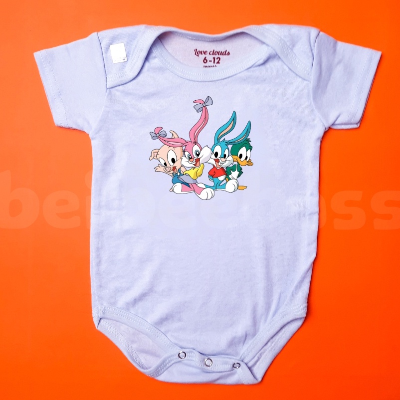 BAJU KAOS JUMPER BAYI SABLON PRINTING KARAKTER