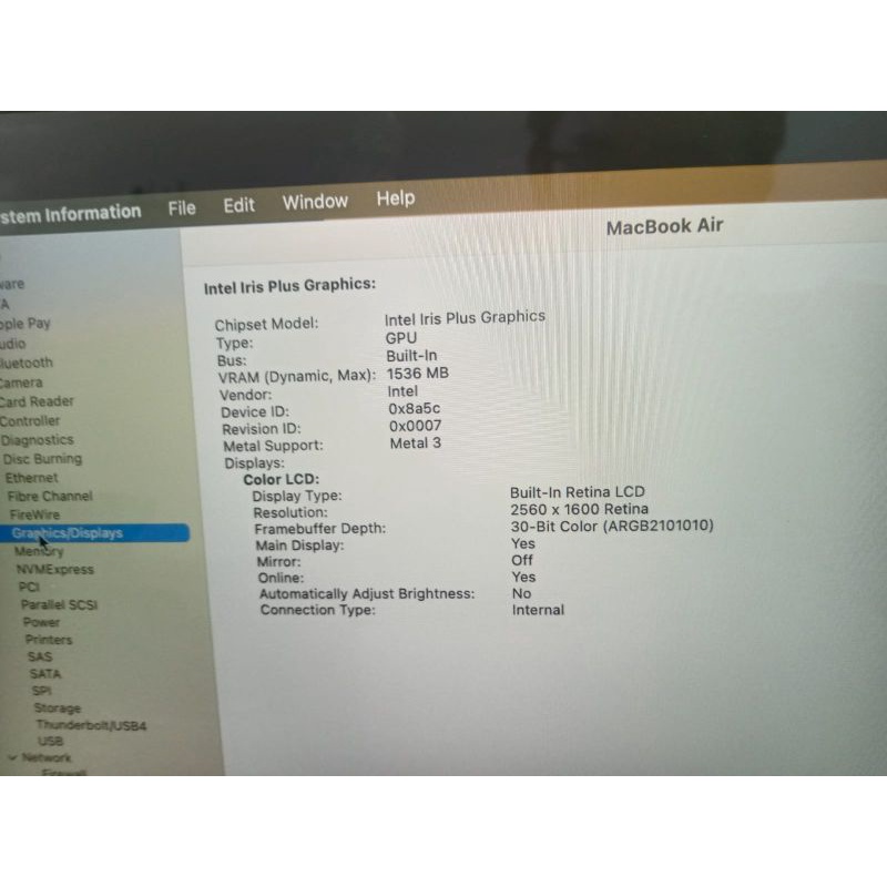 OBRAL MAC PRO RETINA 13 IN 2020 TOUCHBAR SSD 1TERA RAM 32GB  CORE i7 QUADCORE VGA INTEL MULUSS