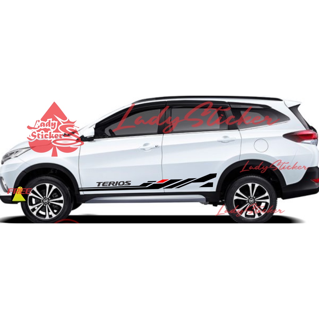 cutting sticker mobil daihatsu terios striping sticker mobil