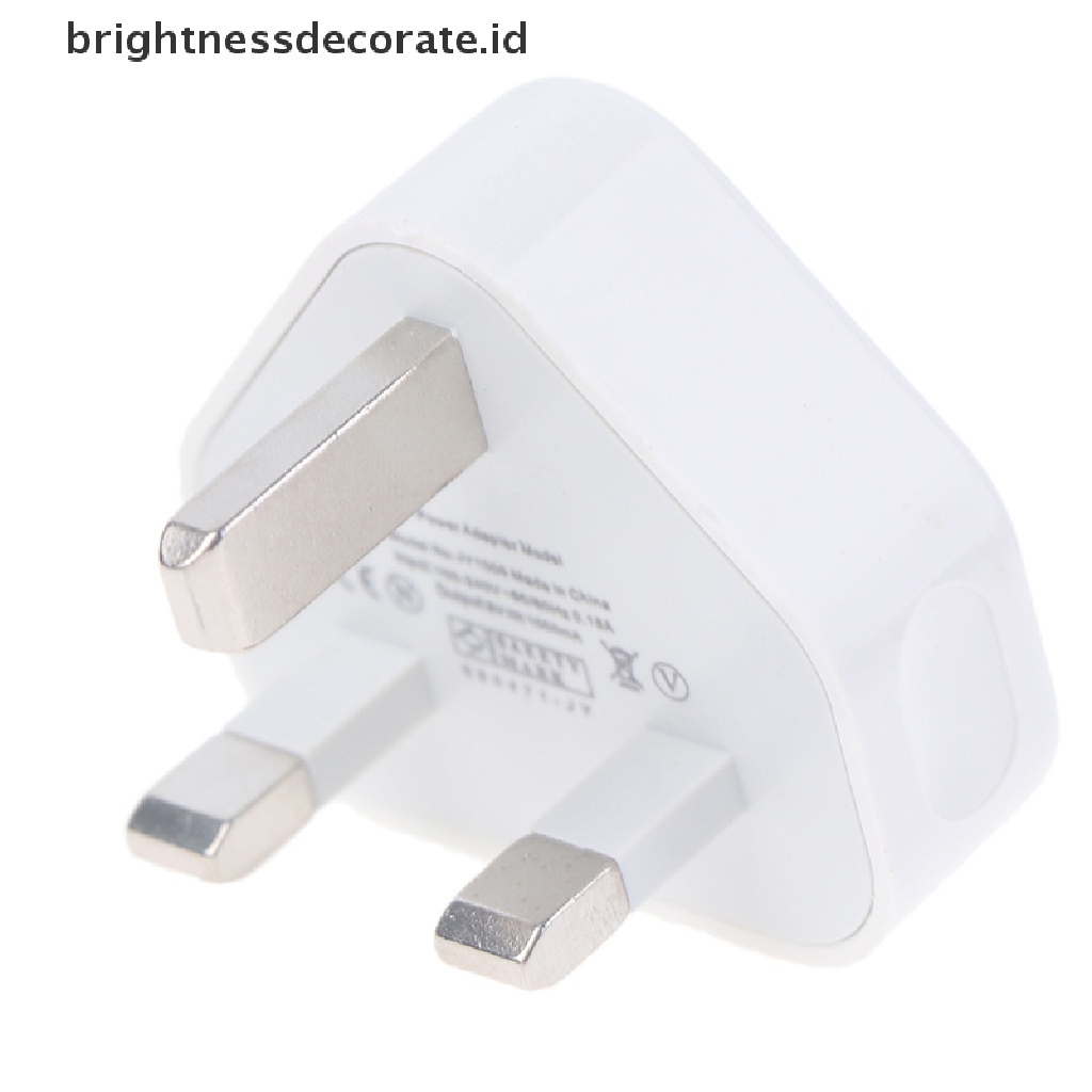 [Birth] Speedy Fast 1port USB Charger 3pin Adaptor Colokan Dinding Listrik UK ORIGINAL [ID]