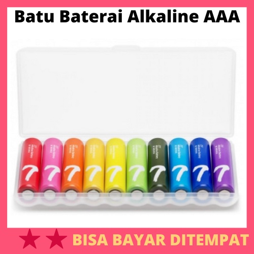 Batu Baterai Alkaline AAA 10 PCS / Batu Batre Baterai Battery Alkaline Alkalin AAA A3 Jam Dinding We
