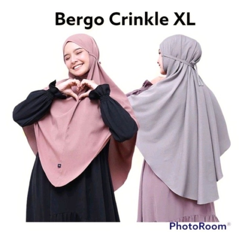 HIJAB BERGO CRINKLE XL / MARIAM CRINKLE JUMBO / HIJAB CRINKLE XL / HIJAB INSTAN/BISA COD