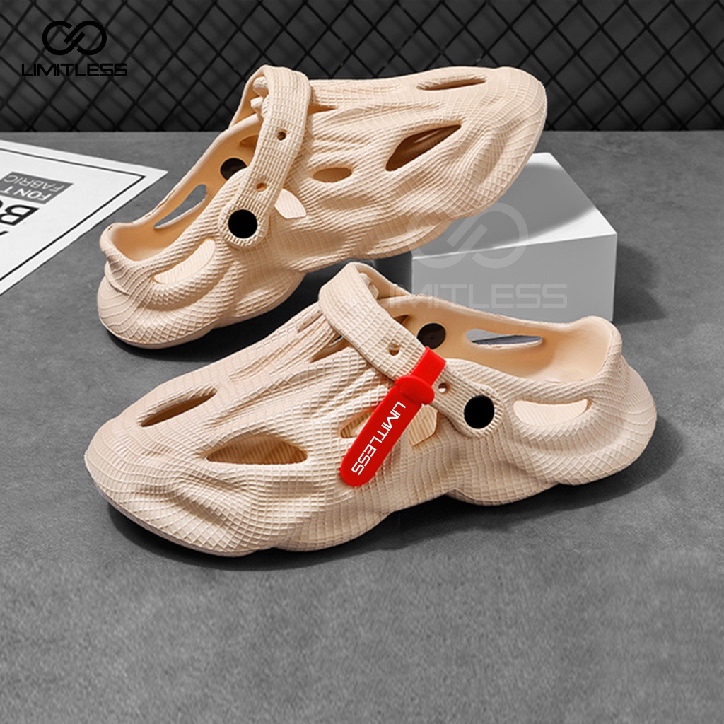 Zerolimit - Sandal Slide Vhagar ExtraLight Sendal Cowok Slop Premium Slip On Keren Terbaru Selop Pria Kekinian