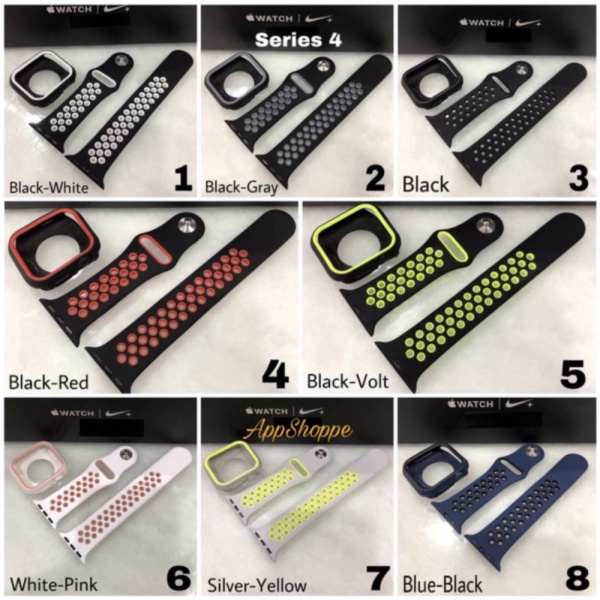 Apple DESIGN BUMPER 4 SERIES  44mm Unik Wristband Strap STRAP Berkualitas Watch NIKE