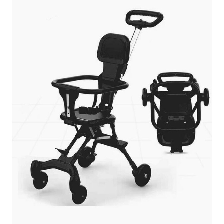 V-BABYCARE Stroller Baby Kereta Dorong Balita Lipat Magic Stroller Baby 2 Way Travel / VBABY-Q1（Sepeda motor dapat dibawa ）