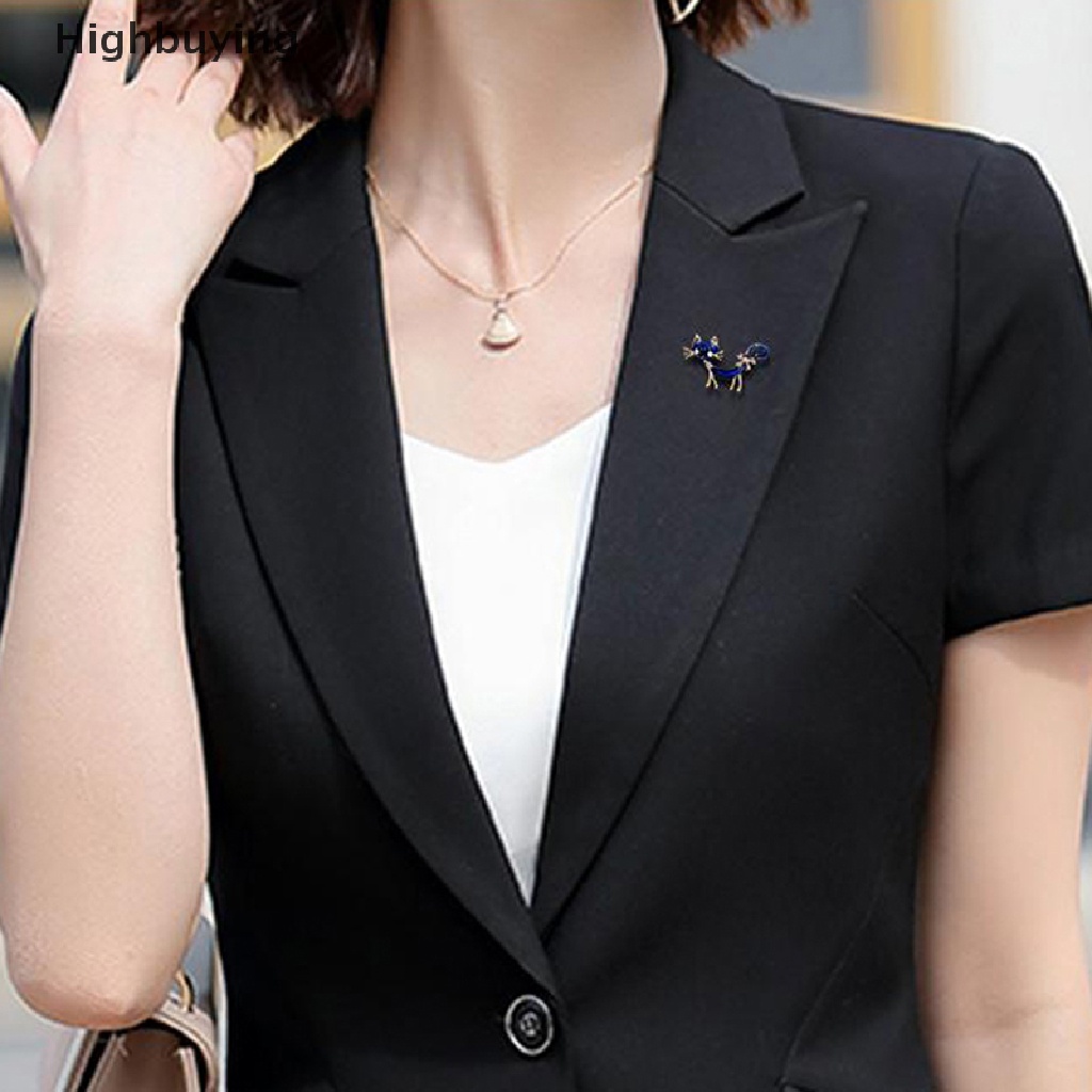 Hbid Kepribadian Kucing Biru Bros Gadis Wanita Kantor Kasual Bros Pin Hadiah Glory