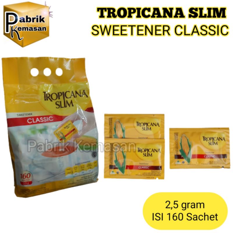 

Gula Diet Tropicana Slim Isi 160 Sachet Gula rendah kalori Gula tropicana slim Tropicana SLIM sweetener classic