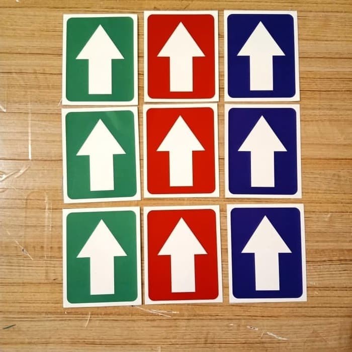 

SIGN STICKER ANAK PANAH UK 6x7CM HARGA 1 AN STIKER LANTAI ANAK PANAH - Biru