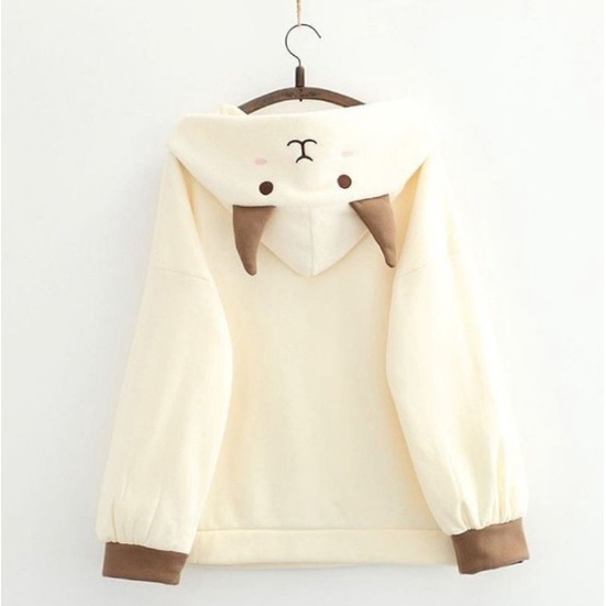 HOODIE SHEEP OVERSIZE - KOREAN STYLE - PAKAIAN PRIA DAN WANITA - KOREA OVERSIZE JUMBO - BAHAN FLEECE TEBAL