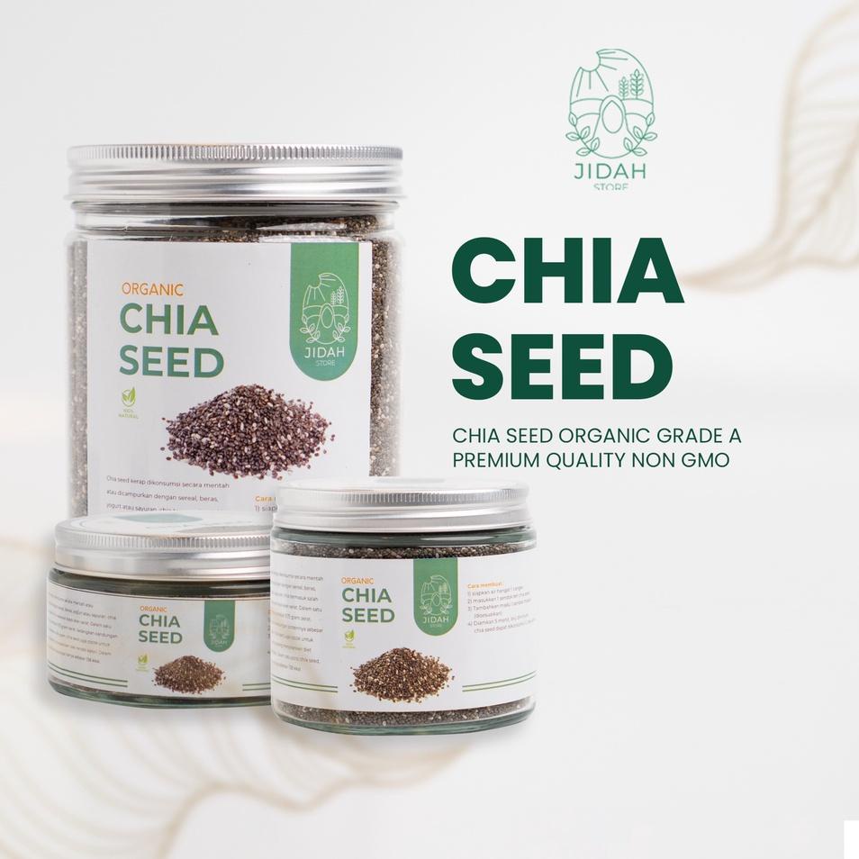 

Di⚡kon !! Chia seed organic Grade A Premium quality non GMO cia seed biji chia selasih chia sead original