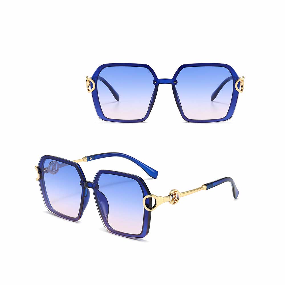 Kacamata UV400 [ Biru ] Anti Radiasi - Sunglasses Wanita Korea - HM8153