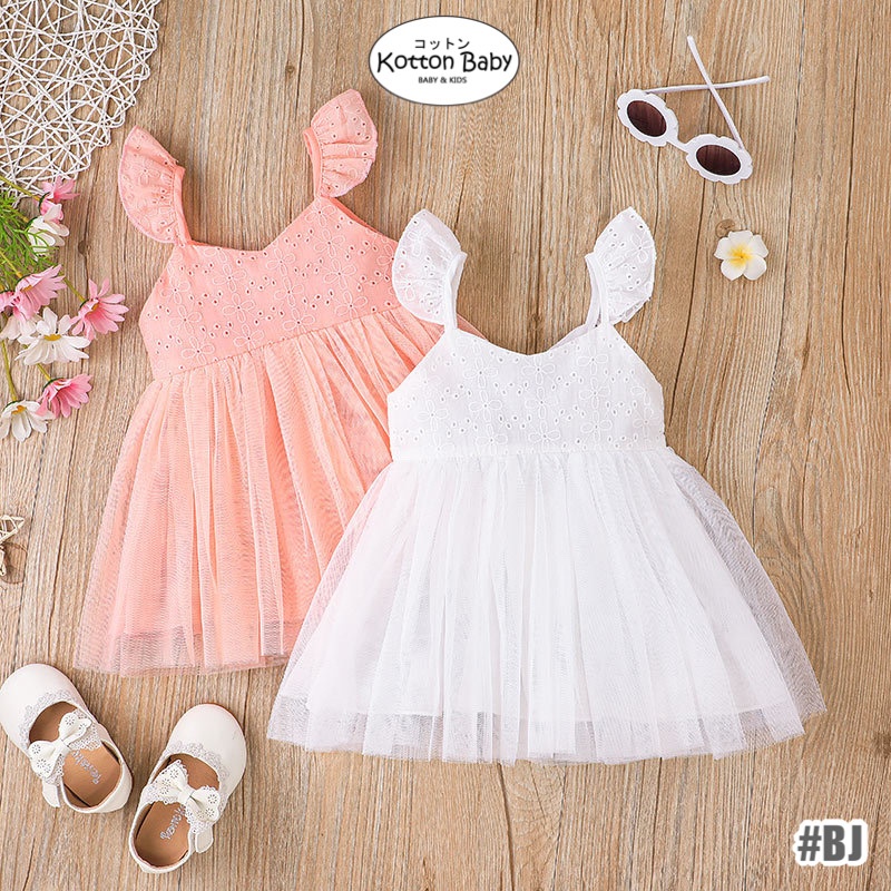 1-3thn | DRESS BAYI ANAK BASIC CASUAL PESTA ELEGAN FORMAL PEREMPUAN catalog XMY BJ