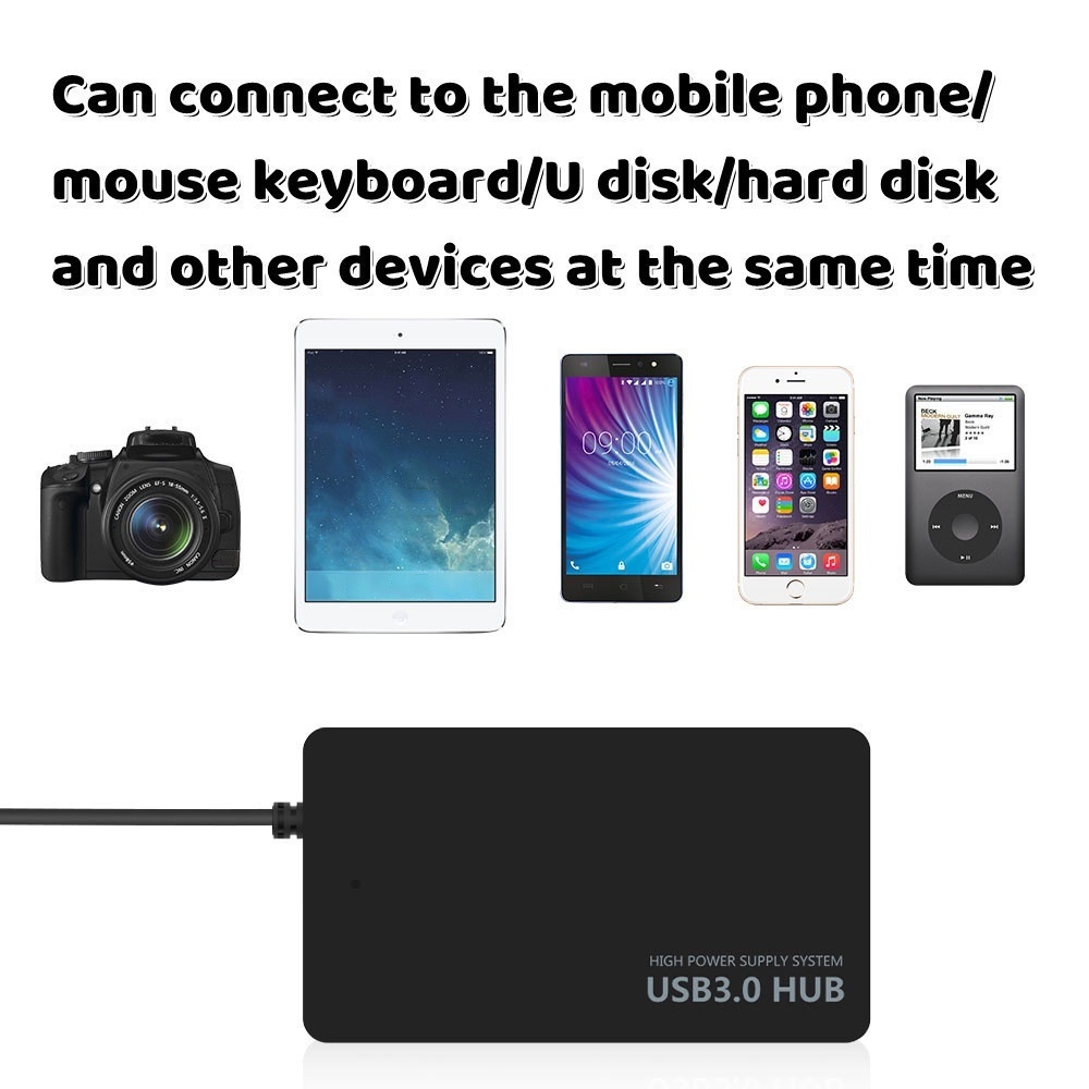 Tipe-c/usb 3.0 HUB HUB 4port USB 3.0 HUB 4-port Ultra Tipis USB 3.0 HUB Ekspanding