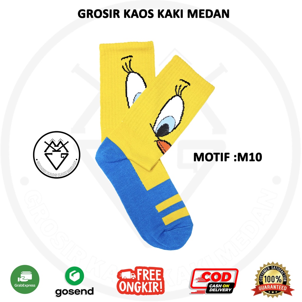DISKON KAOS KAKI SKATE OLDSCHOOL MOTIF M10 CEWEK COWOK
