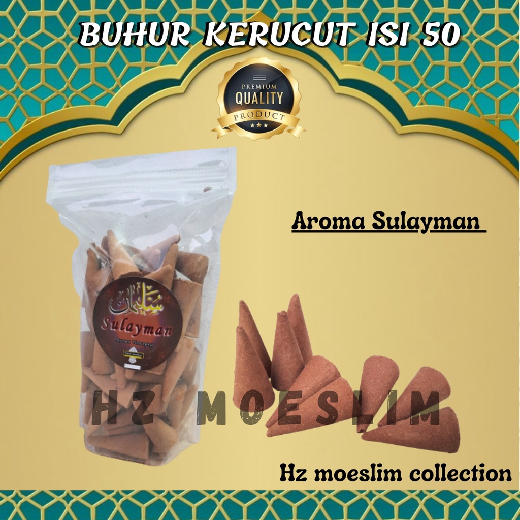 Buhur Sulaiman Isi 50 Bukhur Bakhor Dupa Arab Murah buhur Gahru Kerucut Pengharum Ruangan TERMURAH
