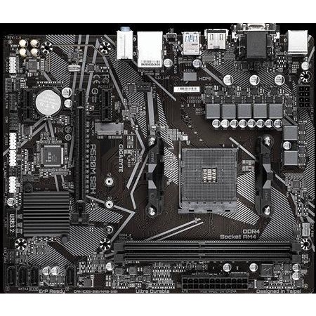 MAINBOARD GIGABYTE A520M-S2H Ryzen AM4 Micro ATX Form Factor