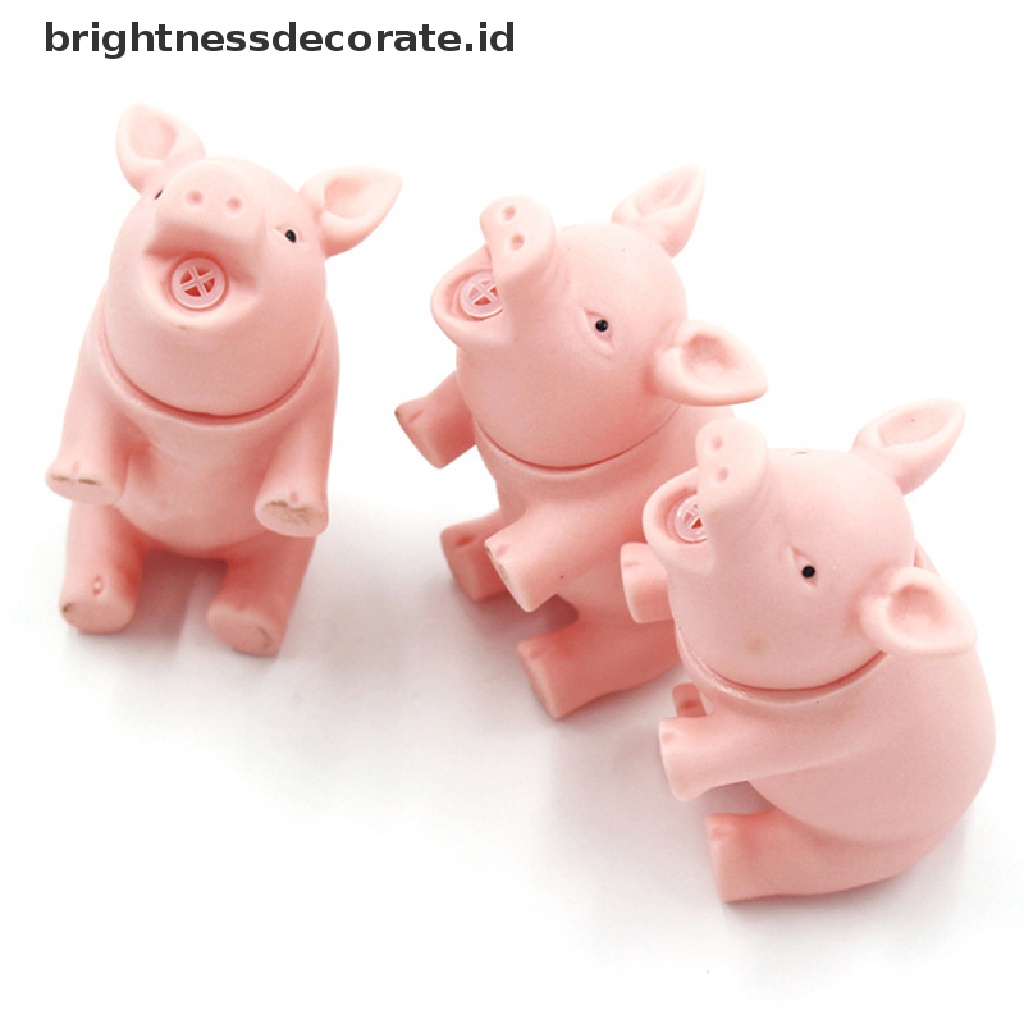 [Birth] 1pc Simulasi Interaktif Model Babi Anjing Kucing Karet Aksesoris Mainan Babi [ID]