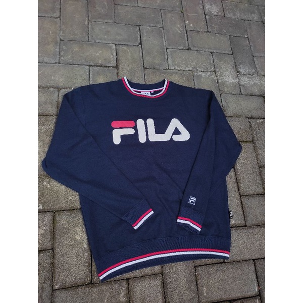 Crewneck/Sweater FILA Navy Vintage Second Original
