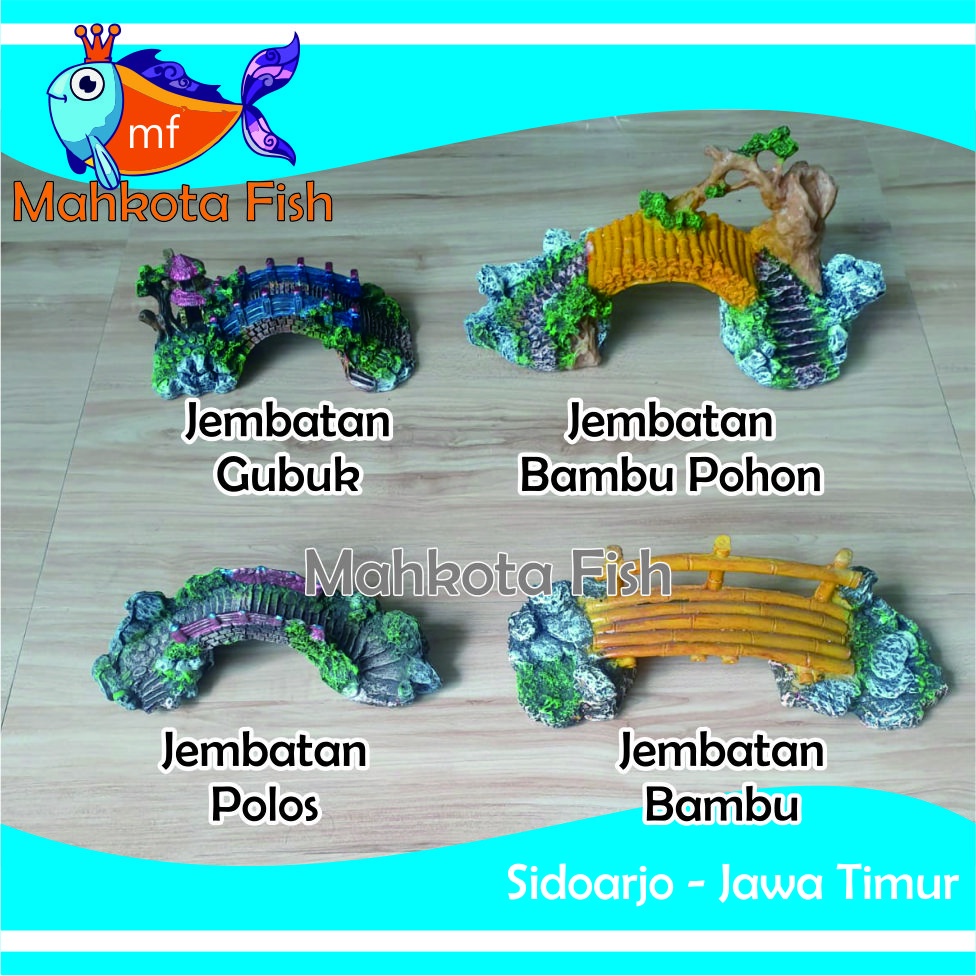 Hiasan Aquarium JEMBATAN | Mainan JEMBATAN Aquarium | Mainan JEMBATAN | Hiasan Fiber (GRATIS BUBLE WRAP)