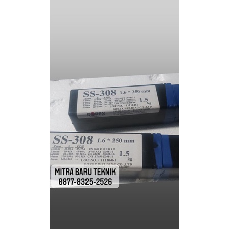 Kawat las listrik stainless 308 dia 1.6