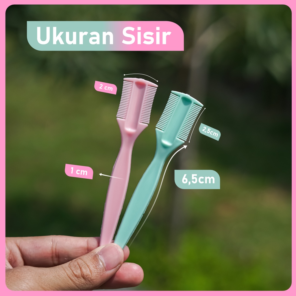 COD !!! Sisir Alis / Sikat Alis / Sisir Alis Bulumata 1 Paket Isi 2 Pcs