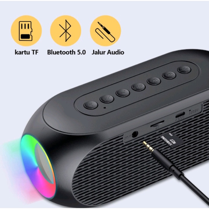 S8 Wireless Bluetooth Speaker Super Bass Stereo Subwoofer Jam Alarm Speaker