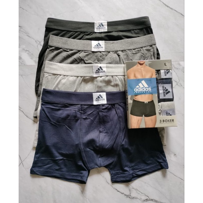 3 PCS CELANA DALAM BOXER PRIA / BOXER ADS PREMIUM POLOS