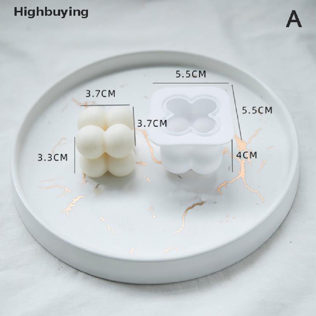 Hbid 1pcs Cetakan Silikon 3D s Cube Soy Mold DIY Mold Glory