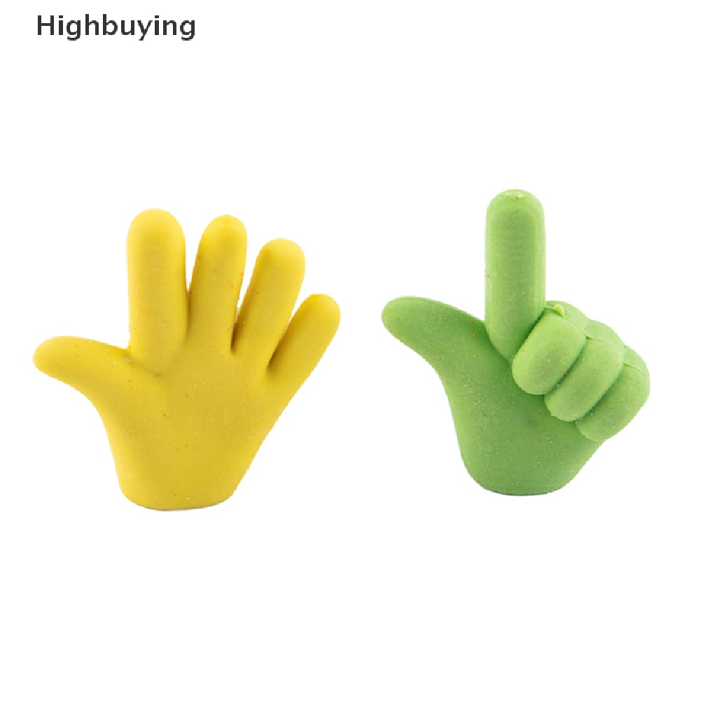 Hbid 5pcs/lot Penghapus Gerakan Jari Pensil Atas DIY Penghapus Karet Siswa Sekolah Anak Perlengkapan Sekolah Glory