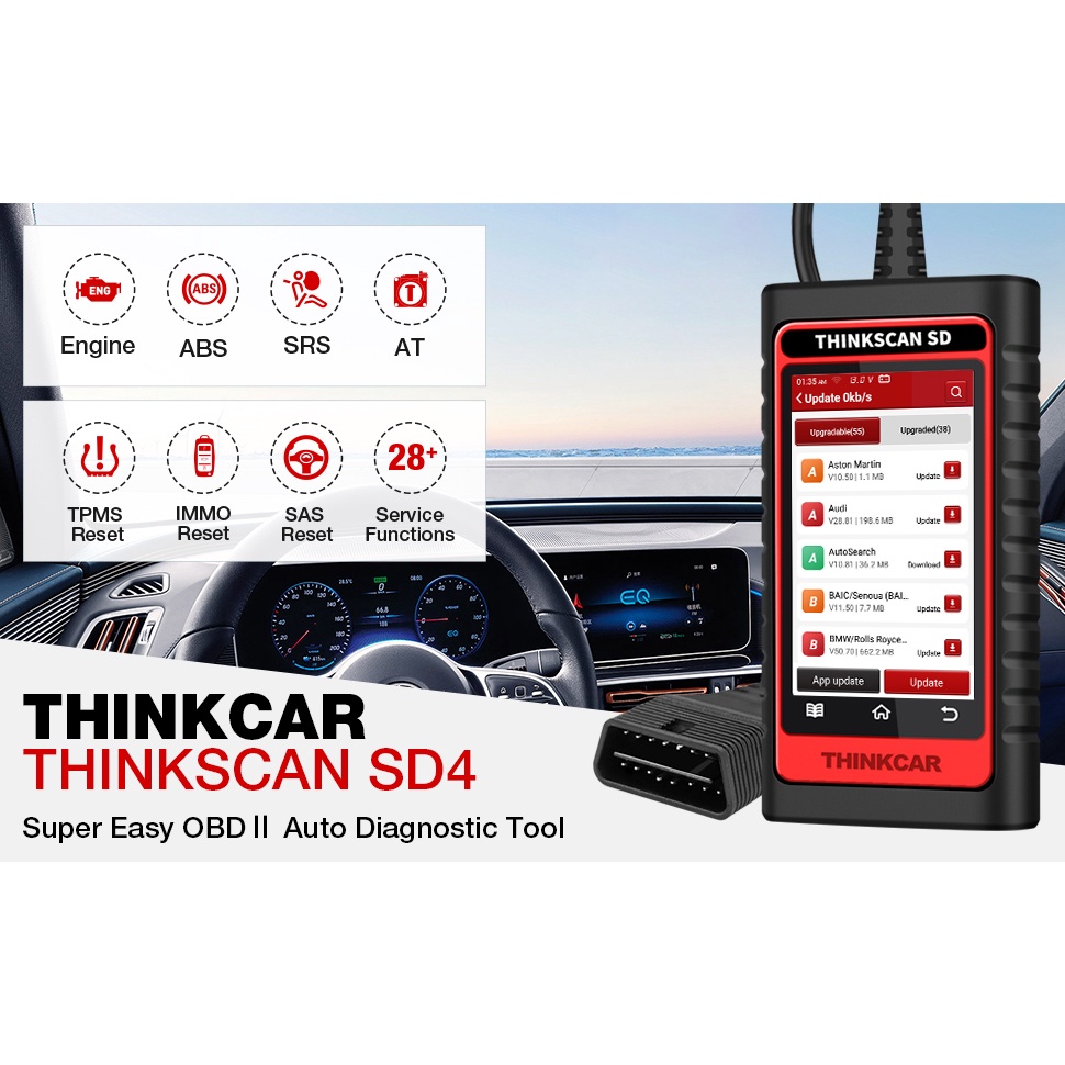 Scanner mobil Thinkscan SD4 Auto Scanner (ABS+SRS+ENGINE+AT)