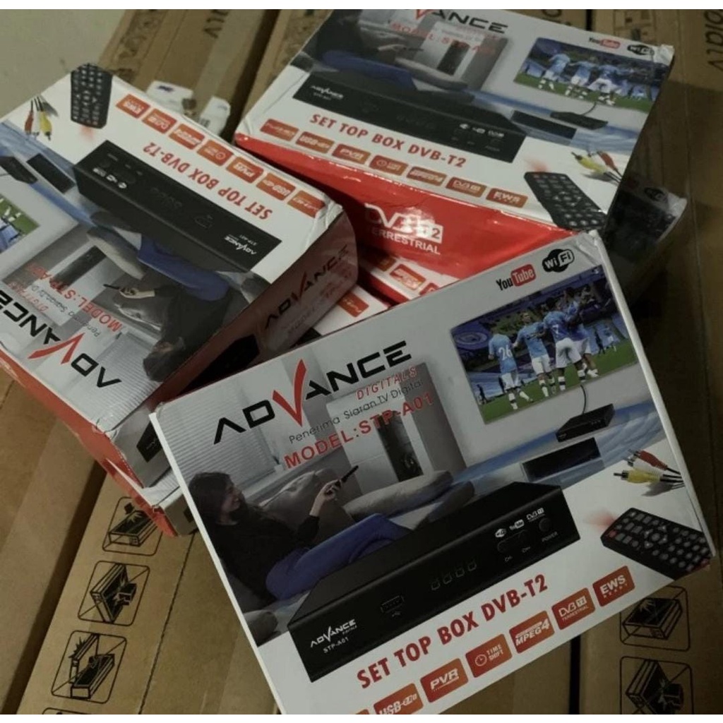 READY STOCK STB MURAH FULL HD SET TOP BOX ADVANCE/EVERCOSS BISA TV TABUNG BISA YOUTUBE